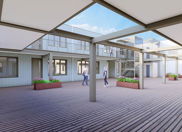 Wohnung in Breskens mit modernen Balkonen, ideal fr einen entspannten Aufenthalt in Zeeuws-Vlaanderen, Zeeland.