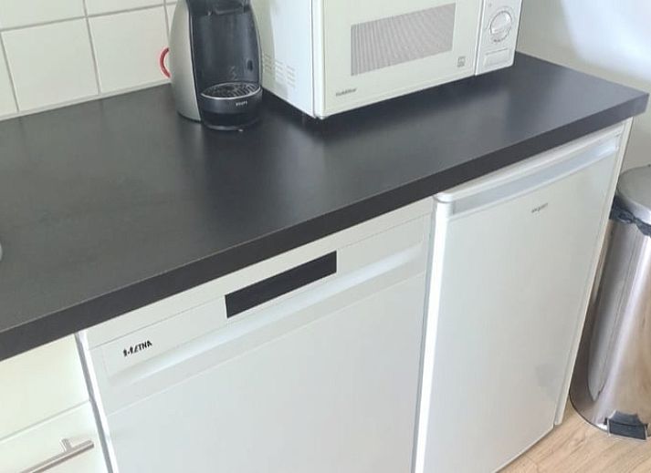 Front view of Holiday home in Breskens, Zeeuws-Vlaanderen. Charming vacation home in Zeeland with wooden facade.