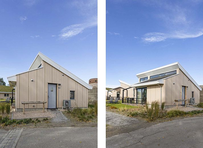Helles Wohnzimmer in Einfamilienhaus in Breskens, Ferienhaus in Zeeuws-Vlaanderen mit Zugang zur Terrasse.