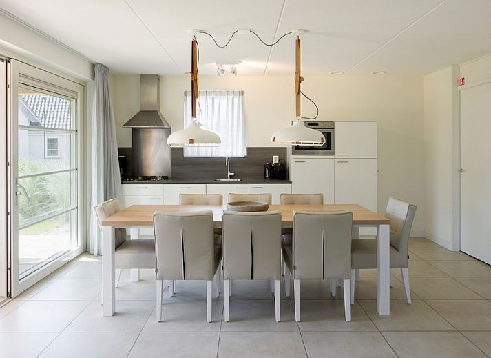 V8 Luxus-Ferienhaus in Nieuwvliet-Bad, Zeeuws-Vlaanderen mit schoenem Garten und moderner Architektur.