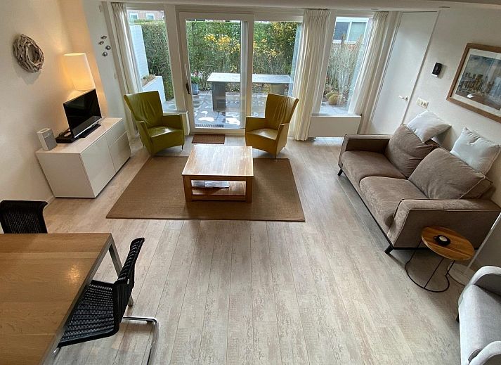 Vooraanzicht van VZ702 Vakantiehuis Cadzand in het groene Cadzand, Zeeuws-Vlaanderen, Zeeland.