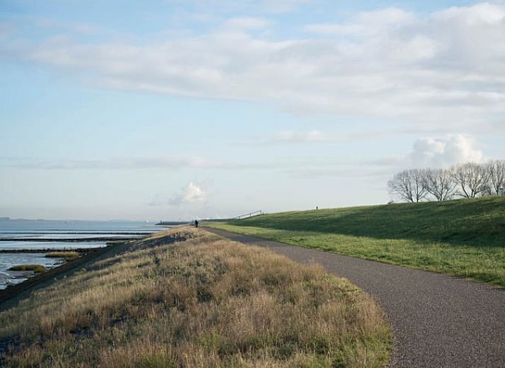 Kleine Scheune neben dem Ferienhaus in Walsoorden, Zeeland Flandern, umgeben von viel Gruen.