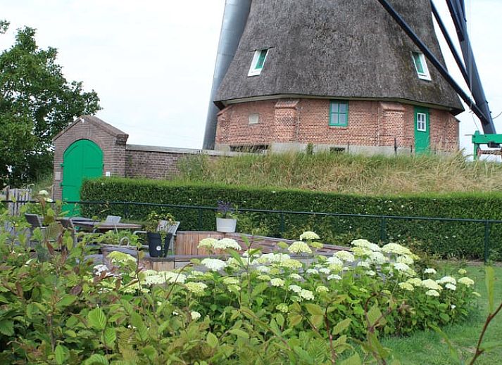 Innenbereich des Ferienhauses in Ovezande, Sued-Beveland, mit modernen Einrichtungen und bequemen Stuehlen.