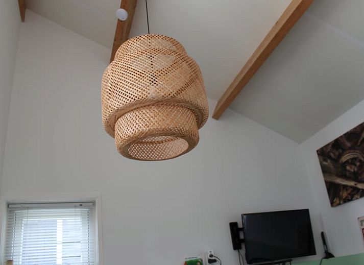 Terrasse von Cottage in Ovezande, Ferienhaus in Sued-Beveland, mit Sitzgelegenheiten und laendlichem Ambiente.