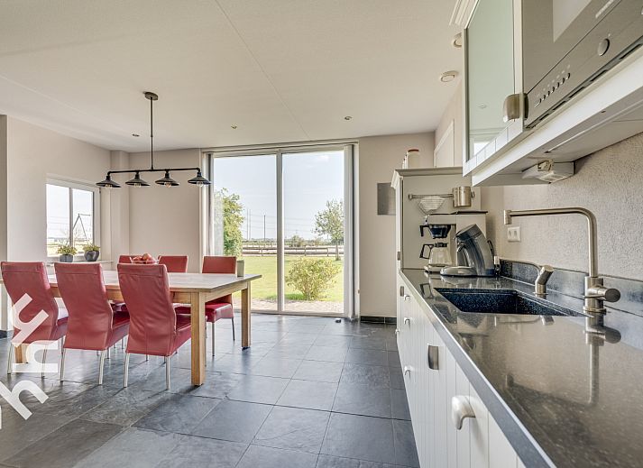 Spacious bedroom with multiple beds in vacation home ZE250 in Goes, Zeeland.