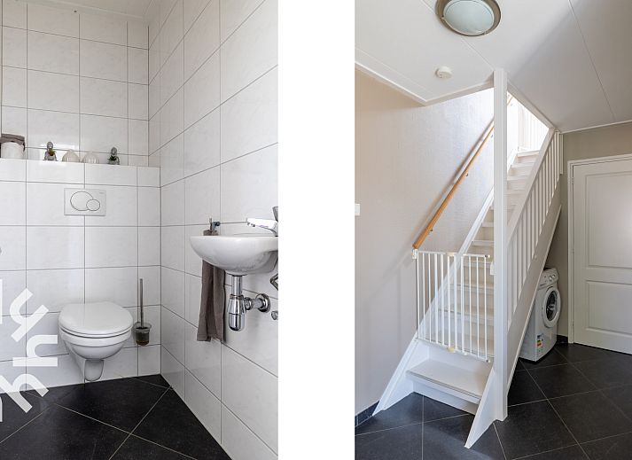 Moderne Kueche im Ferienhaus ZE207, Oud Sabbinge, mit stilvoller Einrichtung und viel natuerlichem Licht.