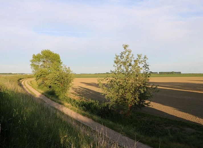 Moderne keuken in Vakantiehuisje in Wolphaartsdijk, Zuid-Beveland, ideaal voor een gezellig verblijf.