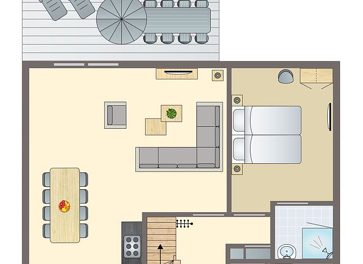 Verblijf 6601195 - Bungalow Goeree-Overflakkee - Strand Resort Ouddorp Duin | 8-persoons villa - Kijkduin | 8