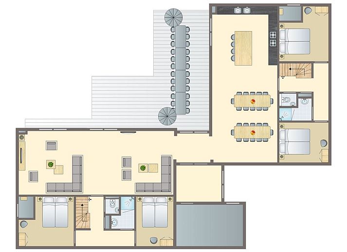 Verblijf 6601198 - Bungalow Goeree-Overflakkee - Strand Resort Ouddorp Duin | 24-persoons villa - Sterduin | 