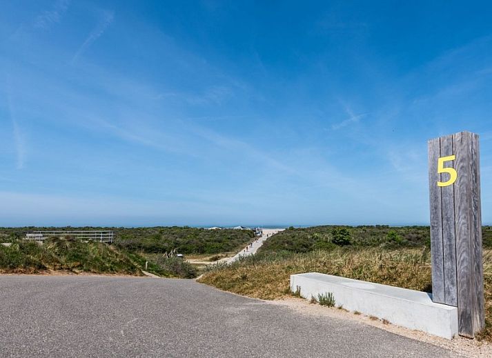 Plattegrond van Vakantiehuis De Zandwal in Ouddorp, toont indeling van de woning op Goeree-Overflakkee, Zuid-Holland.