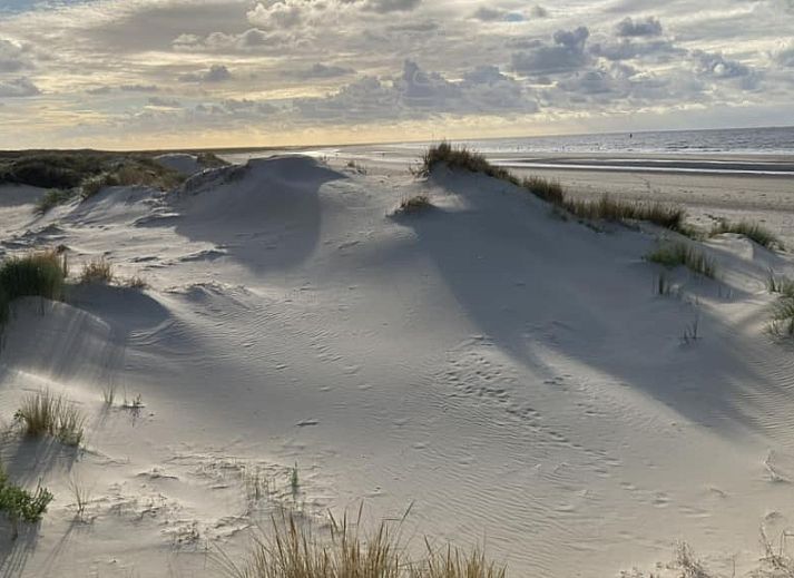 Plattegrond van Vakantiehuis De Zandwal in Ouddorp, toont indeling van de woning op Goeree-Overflakkee, Zuid-Holland.