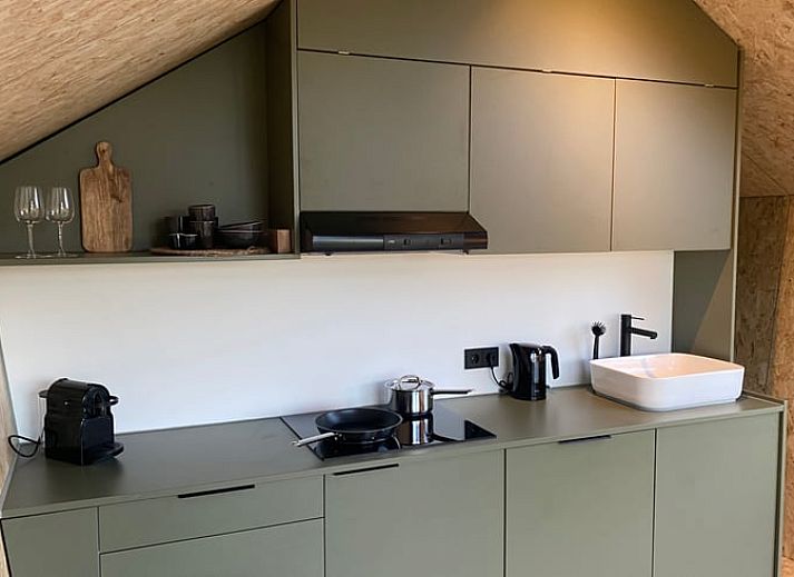 Ferienhaus in Sommeldsijk, Ferienhaus mit moderner Architektur in der Natur von Goeree-Overflakkee, Suedholland.