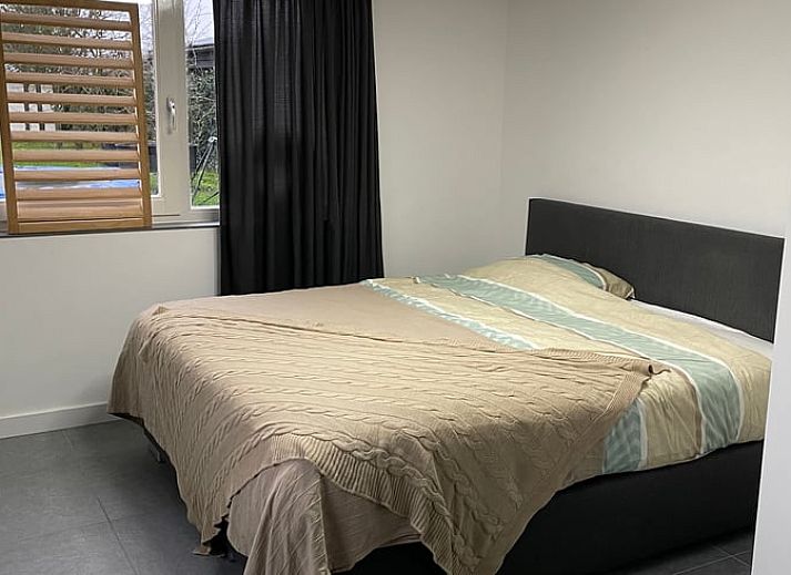 Flowering garden at Cottage in Dirksland vacation home in South Holland with colorful flowers.