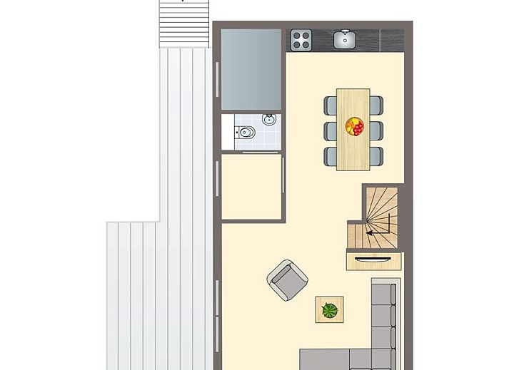Guest house 670856 - Bungalow Groene hart - De Reeuwijkse Plassen | 6-persoons waterwoning | 6C2