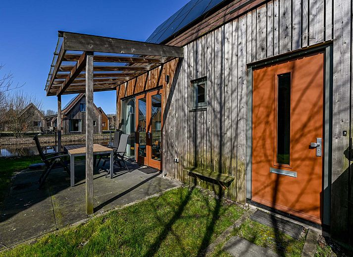 Modern living room in detached house in Reeuwijk, vacation home in Green Heart, South Holland.