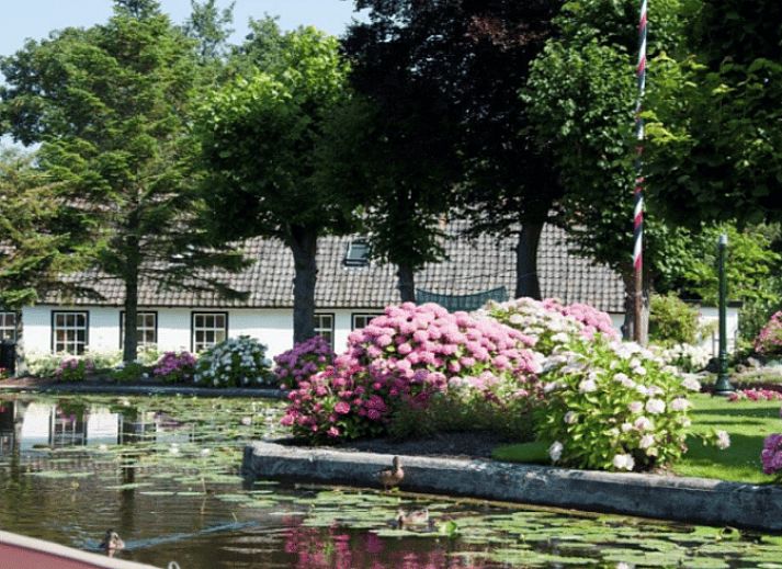 Open doors to interior of Holiday Home in Nieuwveen, South Holland.
