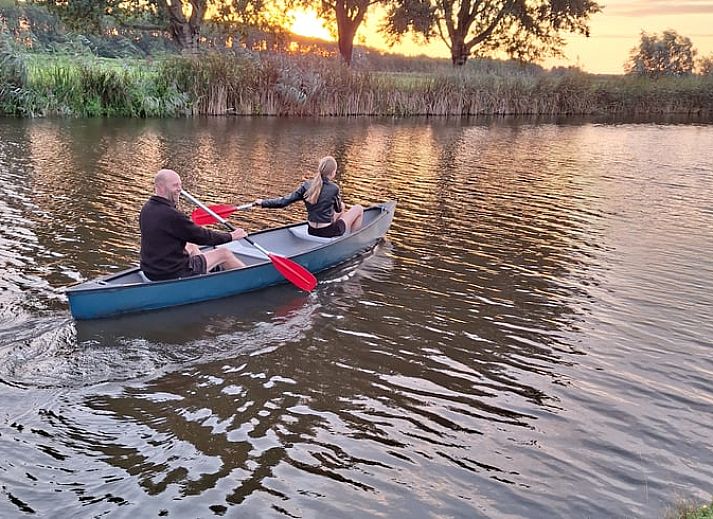 Open doors to interior of Holiday Home in Nieuwveen, South Holland.