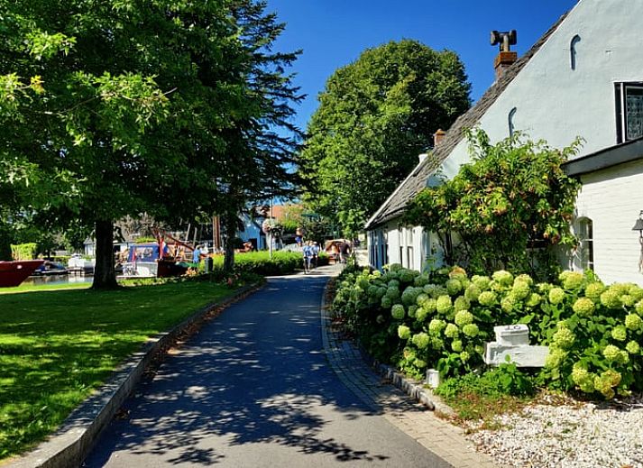 Open doors to interior of Holiday Home in Nieuwveen, South Holland.