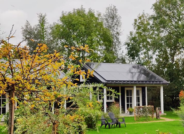 Offene Tueren zum Garten in Cottage in Nieuwveen, Ferienhaus in Green Heart, Suedholland.