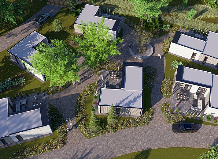 Entspannen Sie sich auf der grozgigen Terrasse des freistehenden Hauses in Warmond, einem Ferienhaus im Grnen Herzen von Sdholland.