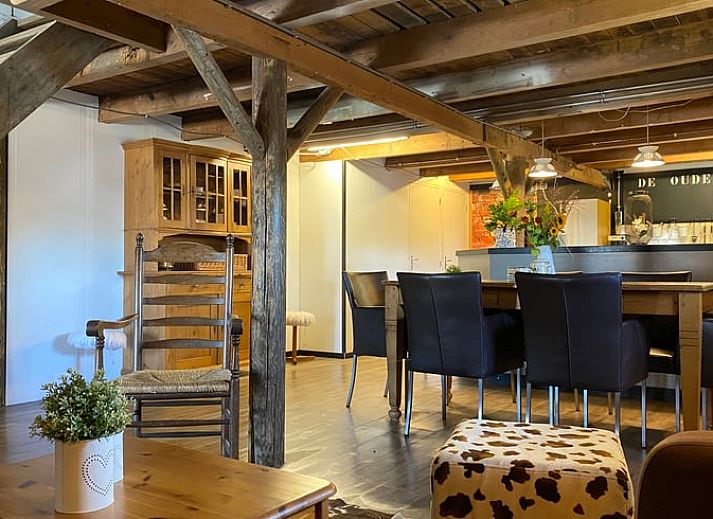 Authentic entrance to Holiday Home in Leimuiden, Green Heart, South Holland with historic brick walls.