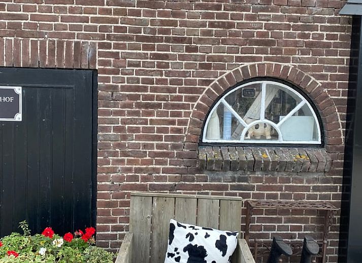 Snowy landscape and farm animals at Holiday home in Leimuiden, Green Heart, South Holland for a winter atmosphere.