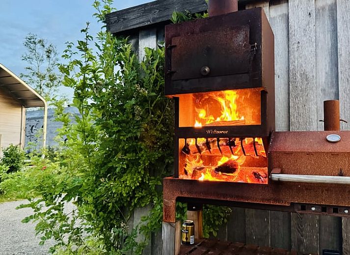 Indoor room with garden view in Holiday home in Oud Ade, Green Heart.
