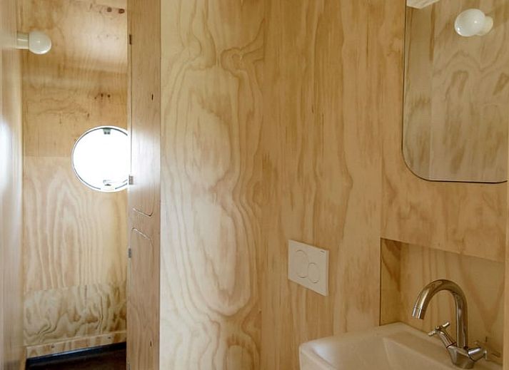 Interior of Cottage in Oud Ade, bright interior with views of nature, South Holland.