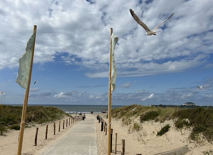 Vakantiehuis Stern Comfort in Noordwijk met zonnig terras aan de Noordzeekust in Zuid-Holland.