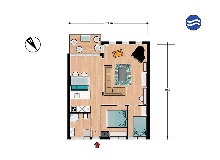 Unterkunft 680169 - Appartement Noordzeekust - Appartement Jazz, Noordwijk aan Zee