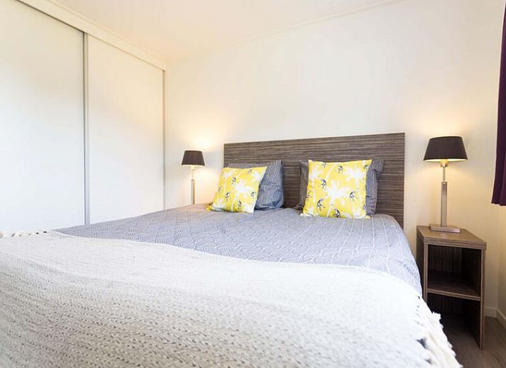 Luchtfoto van Vakantiehuis Comfort 5 personen in Noordwijk, omgeven door natuur en duinen, Noordzeekust.