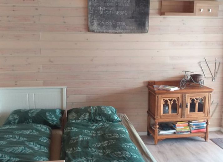 Cozy porch of Huisje in Lisse, vacation home on the North Sea coast in South Holland.