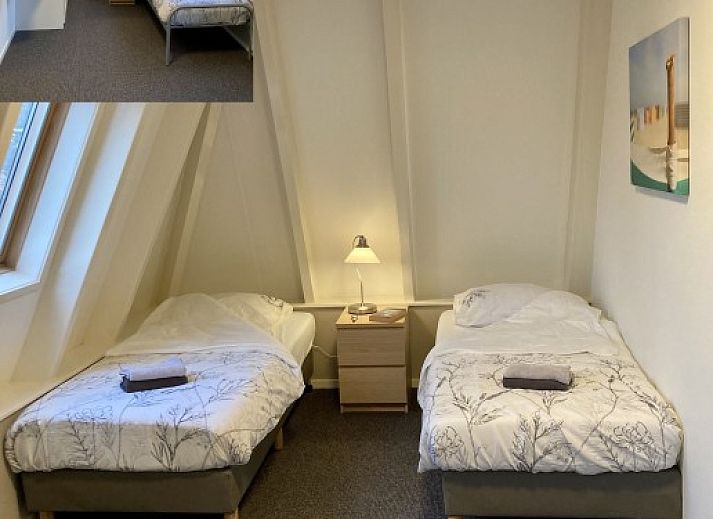 Moderne keuken in Vakantiehuis nr 23 Bungalowpark Puik en Duin, Noordwijk aan zee, Noordzeekust, Zuid-Holland.