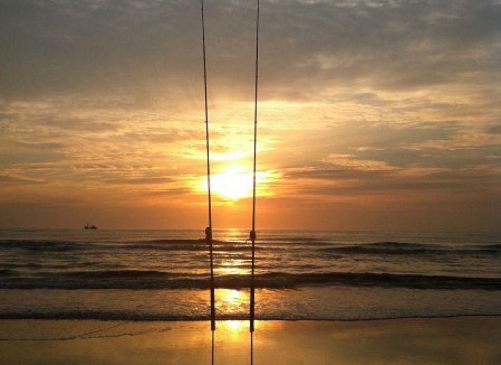 Comfortabele slaapkamer in Vakantiehuis nr 23 Bungalowpark Puik en Duin, Noordwijk aan zee, Noordzeekust, Zuid-Holland.