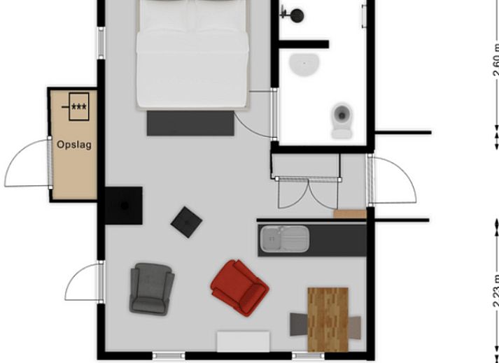 Bright living space in Holiday Home in Oostvoorne, with cozy furnishings and lots of natural light.