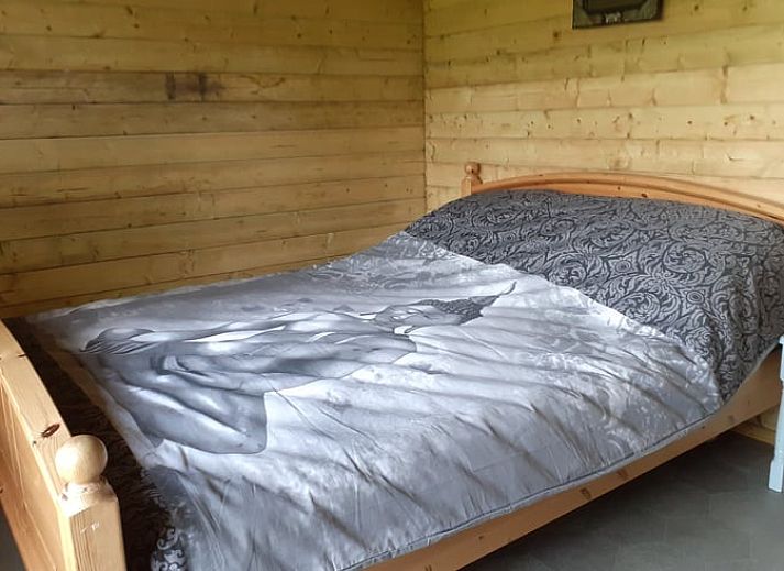 Cozy interior of Holiday home in Simonshaven with wooden interior, South Holland.