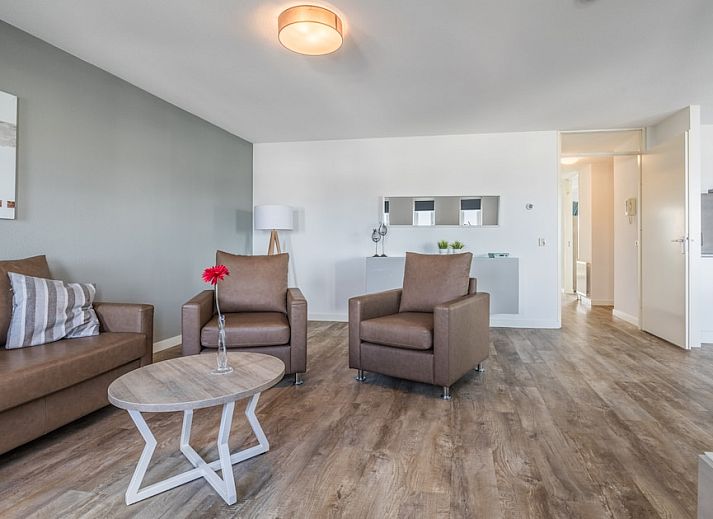 Sfeervolle slaapkamer in appartement CP4 in Hellevoetsluis, Voorne Putten. Comfortabele bedden in een rustige omgeving in Zuid-Holland.