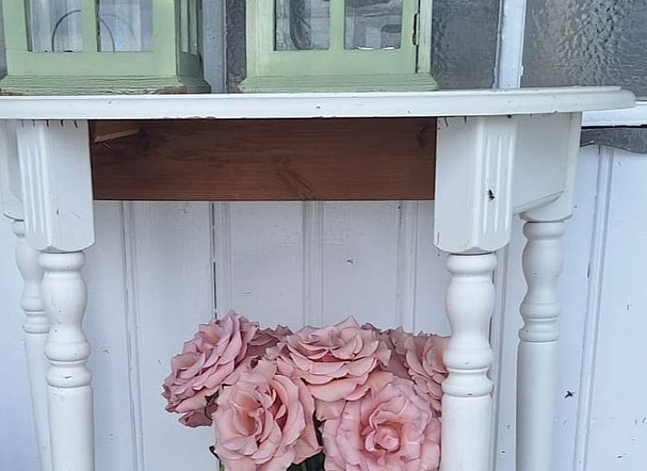 Veranda of House in Bleiswijk overlooking the water in Rotterdam, South Holland.