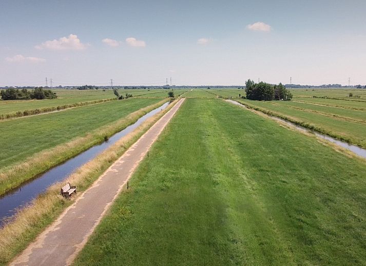 Prachtig polderlandschap bij ZH043 vakantiehuis in Rotterdam, Zuid-Holland.