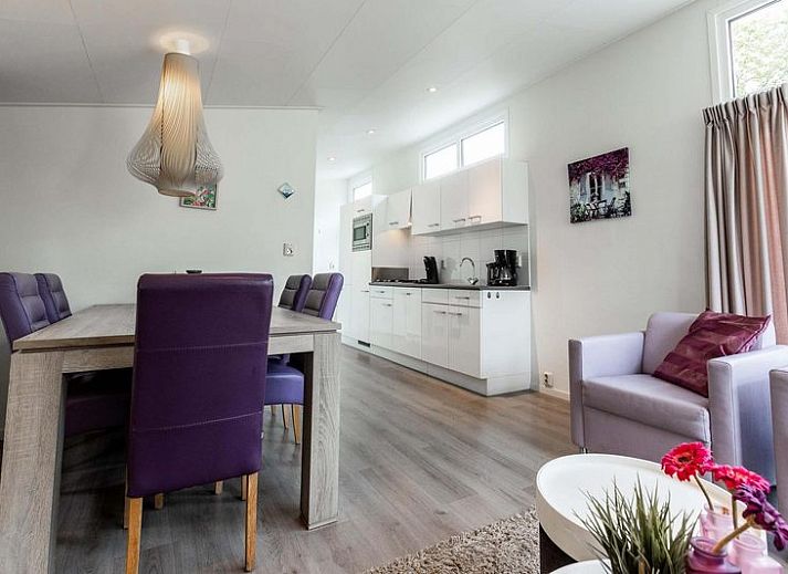 Plattegrond van Rialto 5 personen vakantiehuis in Nieuwerkerk aan den IJssel, Rotterdam, Zuid-Holland met moderne indeling.