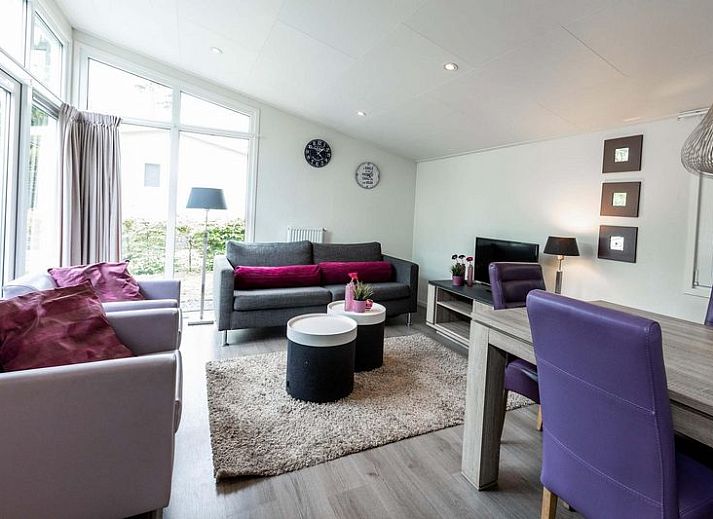 Plattegrond van Rialto 5 personen vakantiehuis in Nieuwerkerk aan den IJssel, Rotterdam, Zuid-Holland met moderne indeling.