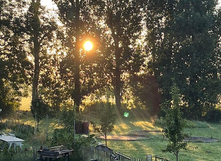 Comfortable sitting area with view in Cottage in Erlecom, Rijk van Nijmegen, Gelderland.
