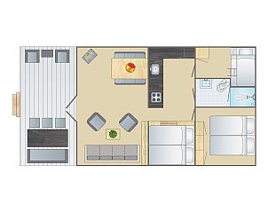 Unterkunft 0101102 - Ferienhaus Texel - Sluftervallei | 6-persoons safaritent | 6ST