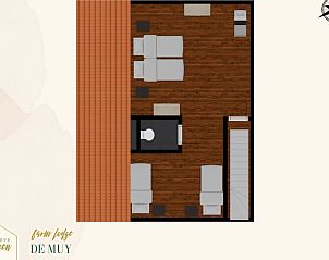 Verblijf 01011025 - Vakantiewoning Texel - Unieke 12 pers. Farm Lodge De Muy op 'Hoeve Vianen'