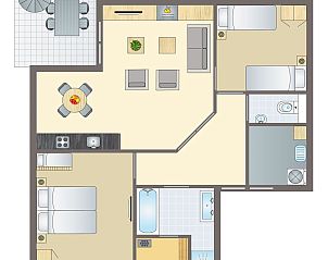 Verblijf 0101112 - Bungalow Texel - Sluftervallei | 4-persoons bungalow - Breed toegankelijk | 4