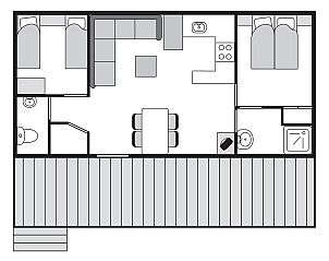 Verblijf 0101120 - Vakantiewoning Texel - Sluftervallei | 4-persoons stacaravan | 4MH