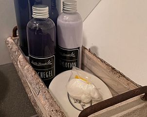 Verzorgingsproducten in Vakantiehuisje in De Cocksdorp, Texel, Waddeneilanden.