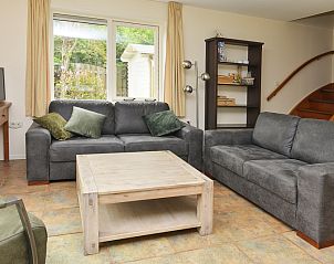 Comfortabele zithoek in Vuurtorenwachter vakantiehuis, gelegen in De Cocksdorp, Texel.