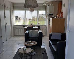 Helles Wohnzimmer im Ferienhaus Familie Bouthoorn, Sd-Eierland, Texel mit gemtlicher Einrichtung.
