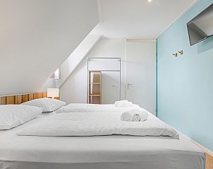 Plattegrond begane grond van Sluftervallei 8-persoons bungalow 8L, De Cocksdorp, Texel.